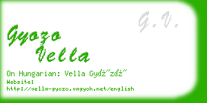 gyozo vella business card